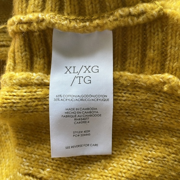 cabi #4039 stitch mix sweater. Citrine color - Picture 7 of 7